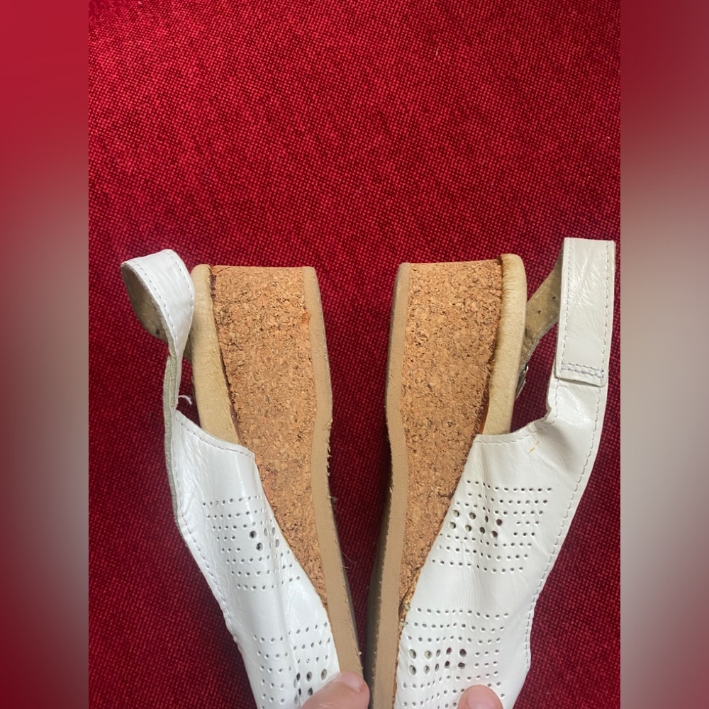 Worishofer Women's Wedge Sandals 562 White Size 39EU 9US - Picture 4 of 5